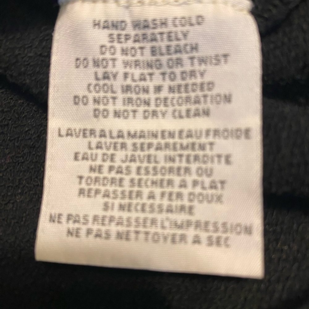 Denim & Supply Ralph Lauren Black Graphic 3/4 Sleeved Sweatshirt - Picture 7 of 8